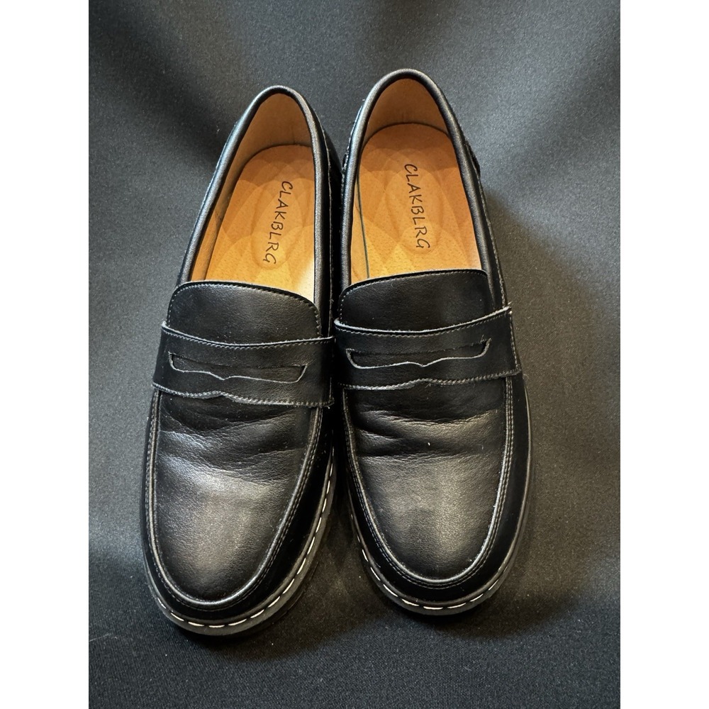 CLAKBLRG women's Black Penney loafer Size 6.5, soft upper, Wuuair - Picture 4 of 12